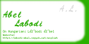 abel labodi business card